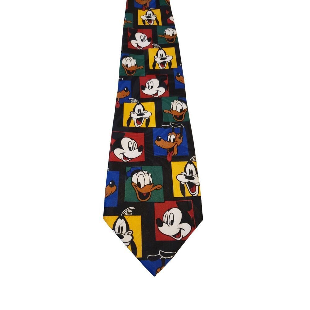 Mickey Unlimited Necktie By Balancine Inc 100% Polyester Classis Cartoon Donald